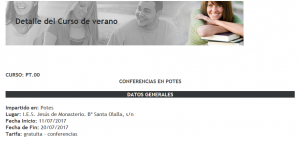 CURSOS DE VERANO EN POTES