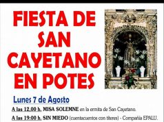 FIESTA DE SAN CAYETANO EN POTES. LUNES 7 Y JUEVES 10 DE AGOSTO POTES