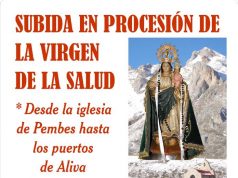 SUBIDA EN PROCESIÓN DE LA VIRGEN DE LA SALUD VIRGEN DE LA SALUD