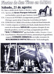 FIESTAS DE SAN TIRSO EN OJEDO