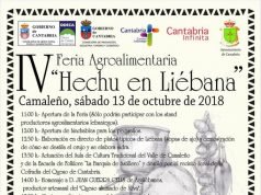 IV HECHU EN LIÉBANA. FERIA AGROALIMENTARIA EL SÁBADO 13 DE OCTUBRE EN CAMALEÑO. HECHU EN LIÉBANA