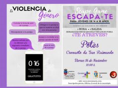 SCAPE GAME, CONTRA LA VIOLENCIA DE GÉNERO. POTES 16 DE NOVIEMBRE POTES