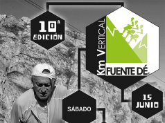 10º KM VERTICAL FUENTE DE. CARTEL E INSCRIPCIONES. KM VERTICAL DE FUENTE DE