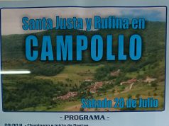 FIESTA DE SANTA JUSTA Y RUFINA EN CAMPOLLO. SÁBADO 20 DE JULIO CAMPOLLO