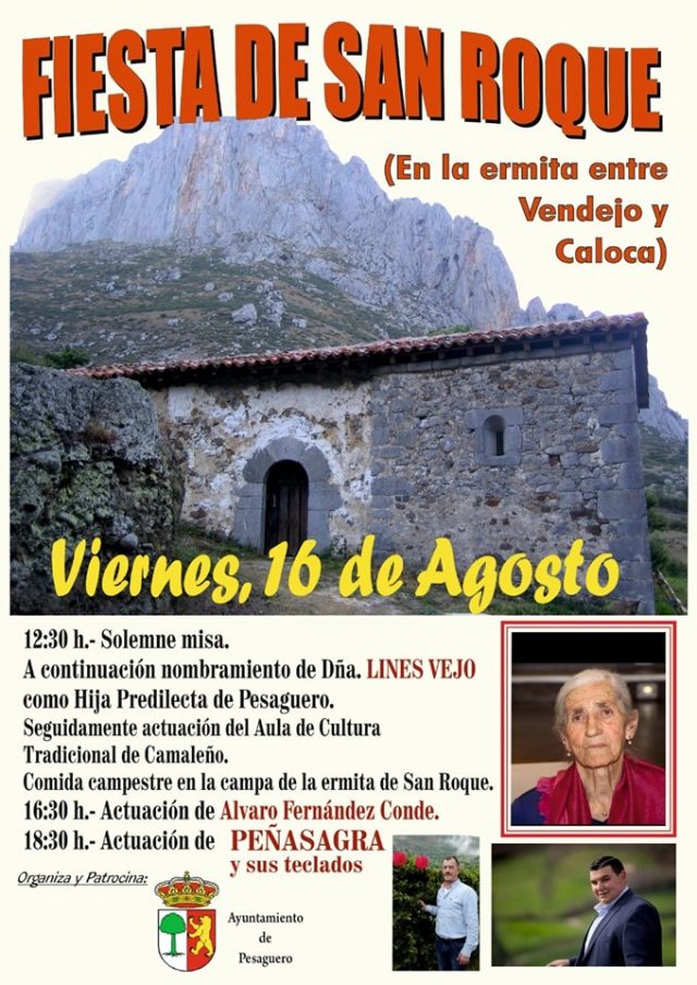 CALOCA-VENDJO: FIESTA DE SAN ROQUE, VIERNES 16 DE AGOSTO