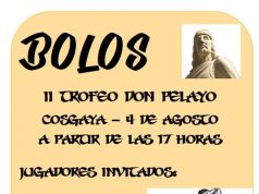 TROFEO DE BOLOS "DON PELAYO" EN COSGAYA