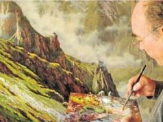 EL PINTOR LEBANIEGO JOAQUIN BESOY EN EL IV SALON DE ARTE REALISTA DE LA AEPE