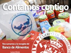 LOS BOMBEROS DEL 112 DE TAMA SE SUMAN A LA RECOGIDA DEL BANCO DE ALIMENTOS